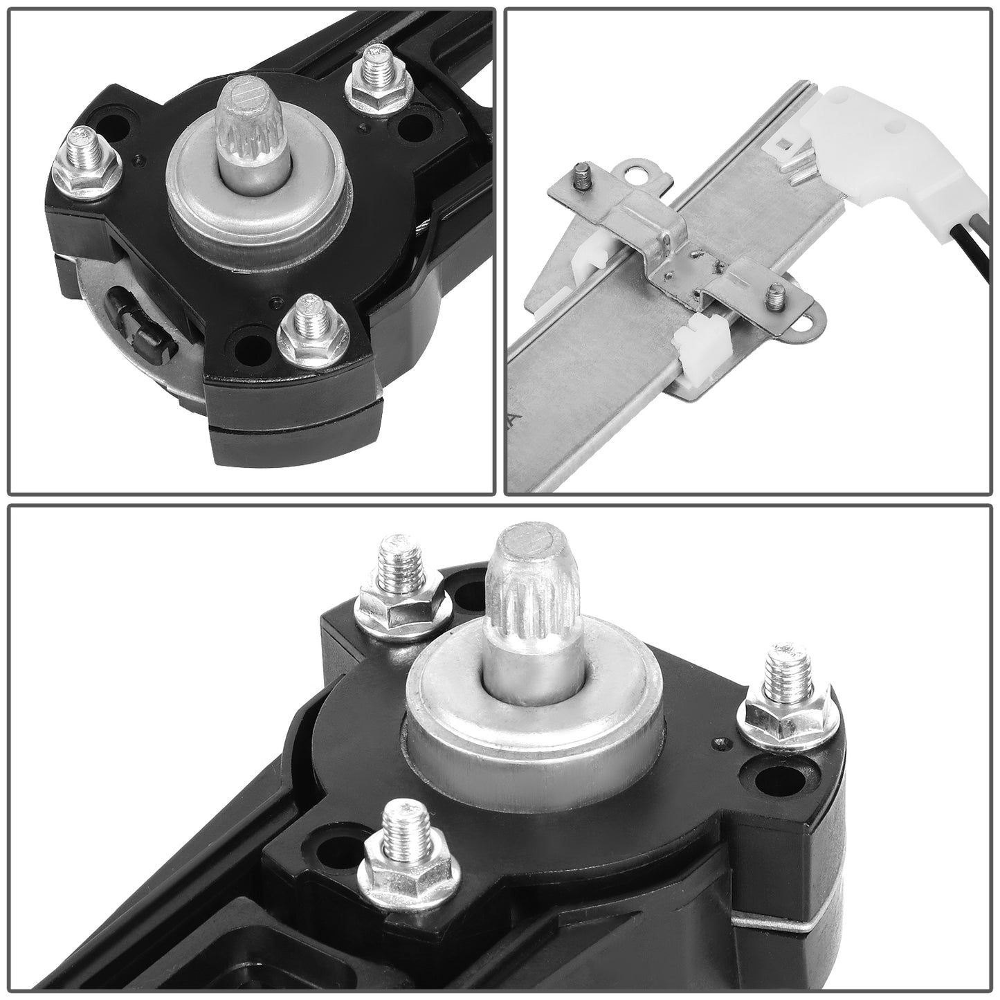 REGULADOR DE VENTANA WINDOW MOTORS & REGULATORS - METALLIC - 90-94 MAZDA 323 - METALLIC - BARE STEEL/PLASTIC