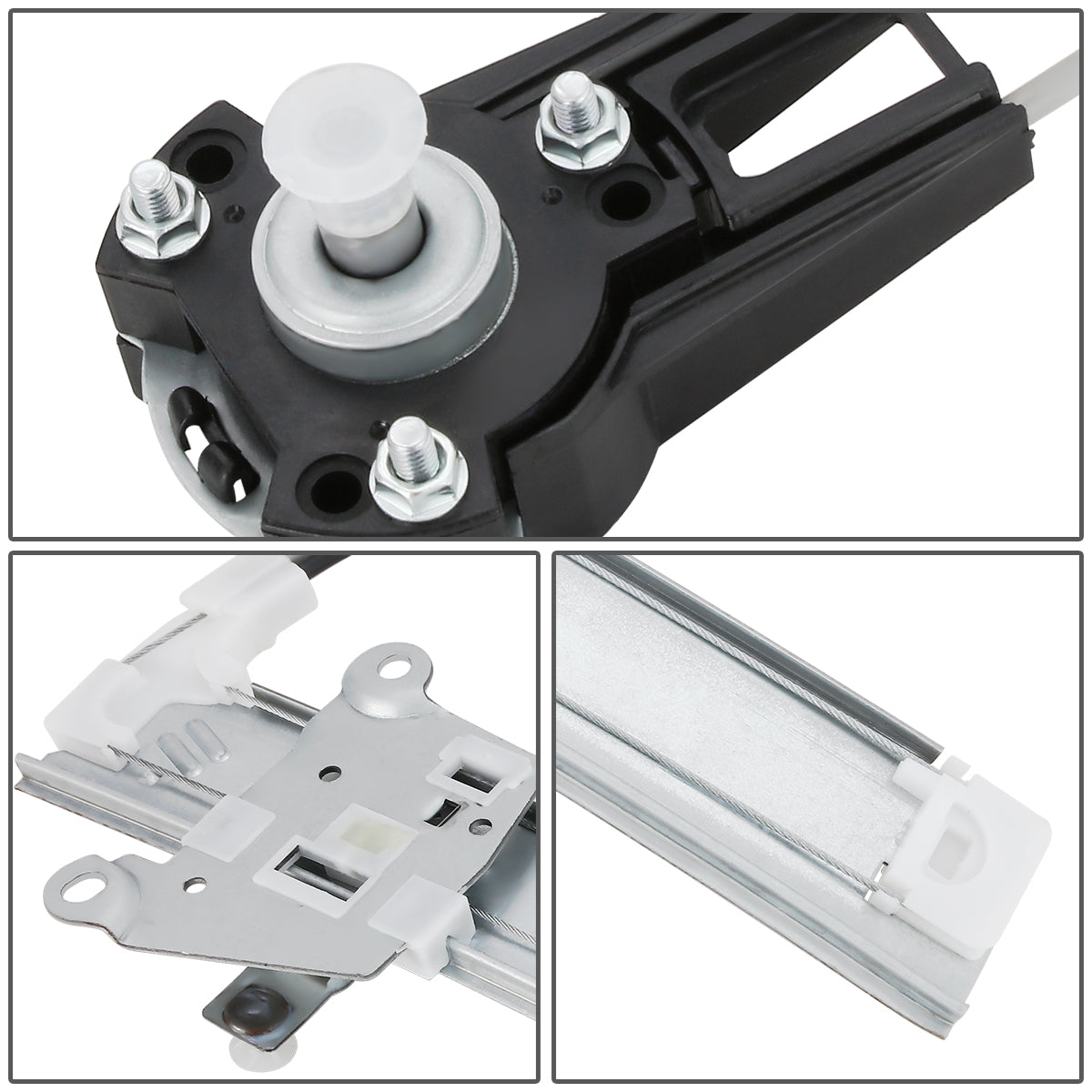 REGULADOR DE VENTANA WINDOW MOTORS & REGULATORS - METALLIC - 90-94 MAZDA 323 - METALLIC - BARE STEEL/PLASTIC