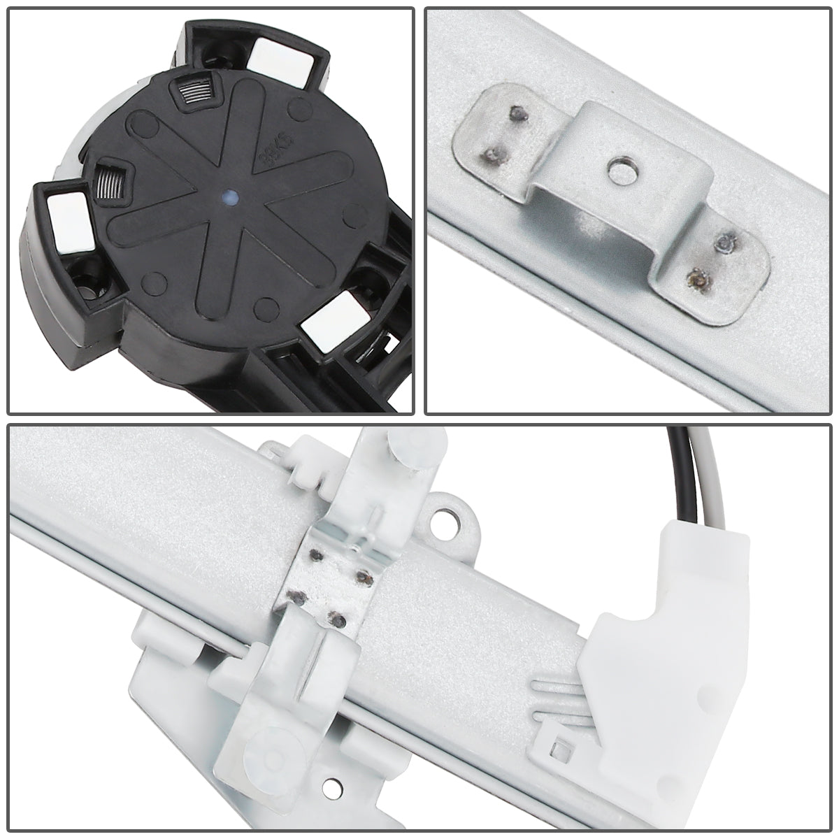 REGULADOR DE VENTANA WINDOW MOTORS & REGULATORS - METALLIC - 90-94 MAZDA 323 - METALLIC - BARE STEEL/PLASTIC