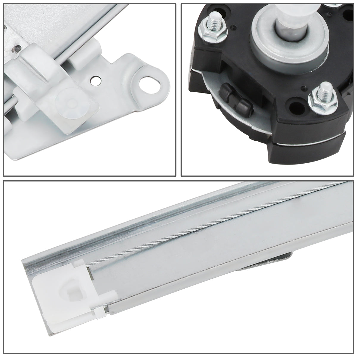 REGULADOR DE VENTANA WINDOW MOTORS & REGULATORS - METALLIC - 90-94 MAZDA 323 - METALLIC - BARE STEEL/PLASTIC