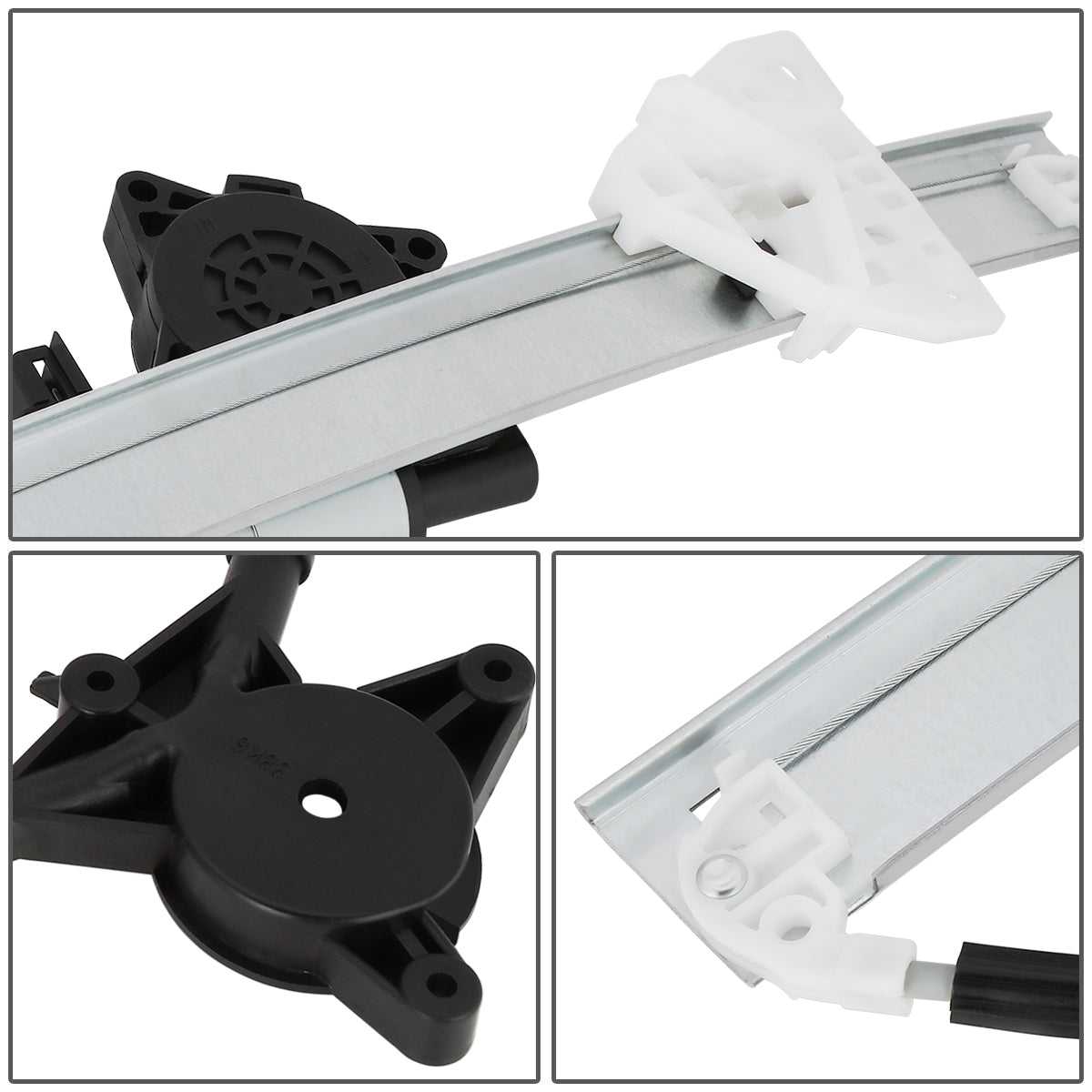 REGULADOR DE VENTANA WINDOW MOTORS & REGULATORS - METALLIC - 03-08 MAZDA 6 - METALLIC - BARE STEEL/PLASTIC