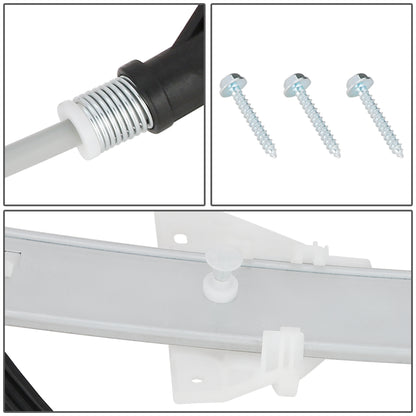 REGULADOR DE VENTANA WINDOW MOTORS & REGULATORS - METALLIC - 03-08 MAZDA 6 - METALLIC - BARE STEEL/PLASTIC