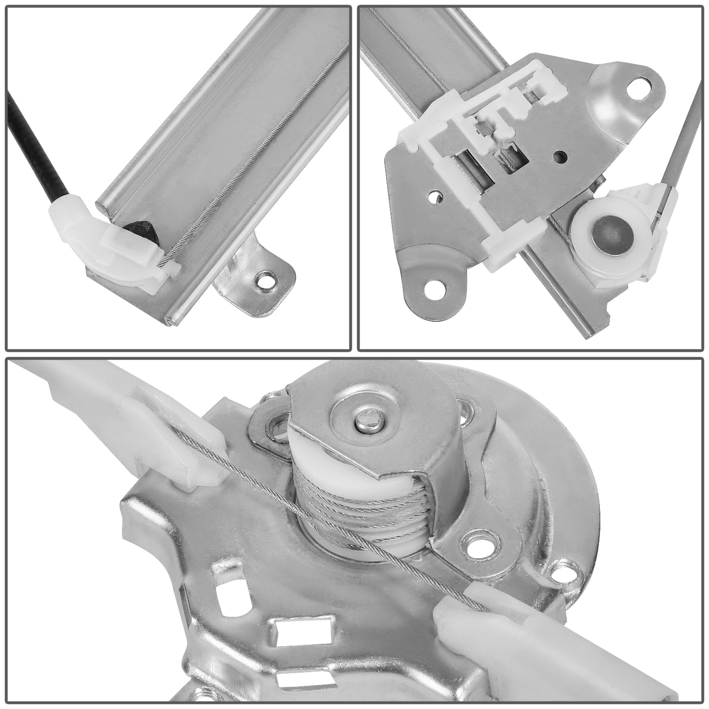 REGULADOR DE VENTANA WINDOW MOTORS & REGULATORS - METALLIC - 86-90 NISSAN SENTRA/86-90 NISSAN TSURU - METALLIC - BARE STEEL/PLASTIC