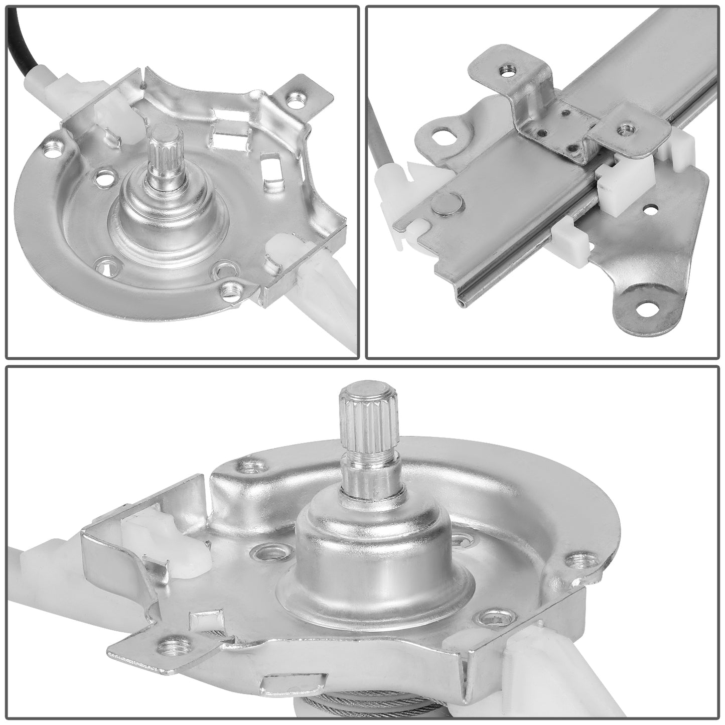 REGULADOR DE VENTANA WINDOW MOTORS & REGULATORS - METALLIC - 86-90 NISSAN SENTRA/86-90 NISSAN TSURU - METALLIC - BARE STEEL/PLASTIC