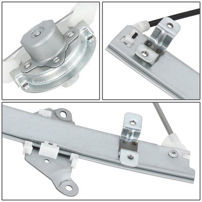 REGULADOR DE VENTANA WINDOW MOTORS & REGULATORS - METALLIC - 87-90 NISSAN SENTRA SEDAN / WAGON/ 87-90 NISSAN TSURU - METALLIC - BARE STEEL/PLASTIC