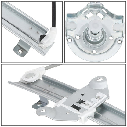 REGULADOR DE VENTANA WINDOW MOTORS & REGULATORS - METALLIC - 87-90 NISSAN SENTRA SEDAN / WAGON/ 87-90 NISSAN TSURU - METALLIC - BARE STEEL/PLASTIC