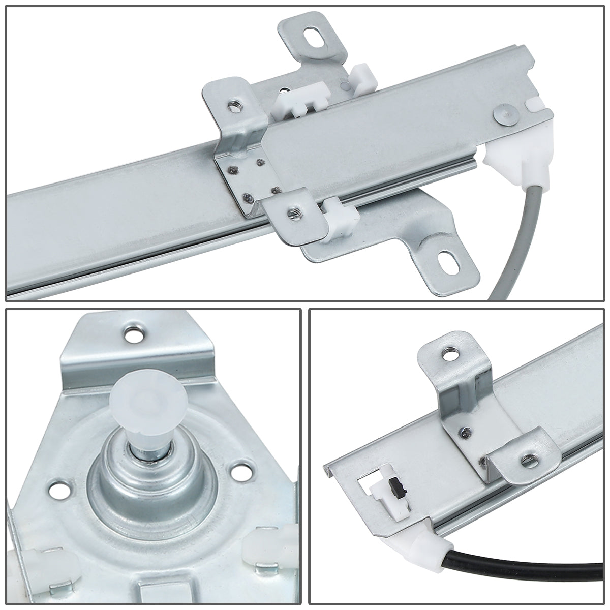 REGULADOR DE VENTANA WINDOW MOTORS & REGULATORS - METALLIC - 86-90 NISSAN SENTRA SEDAN / WAGON /86-90 NISSAN TSURU - METALLIC - BARE STEEL/PLASTIC