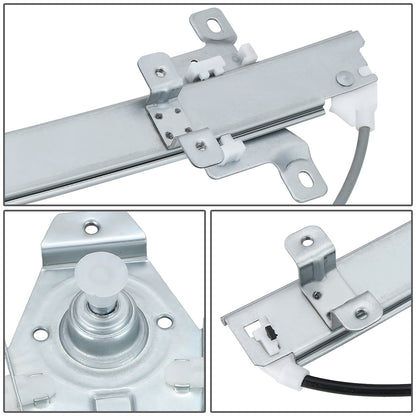 REGULADOR DE VENTANA WINDOW MOTORS & REGULATORS - METALLIC - 86-90 NISSAN SENTRA SEDAN / WAGON /86-90 NISSAN TSURU - METALLIC - BARE STEEL/PLASTIC