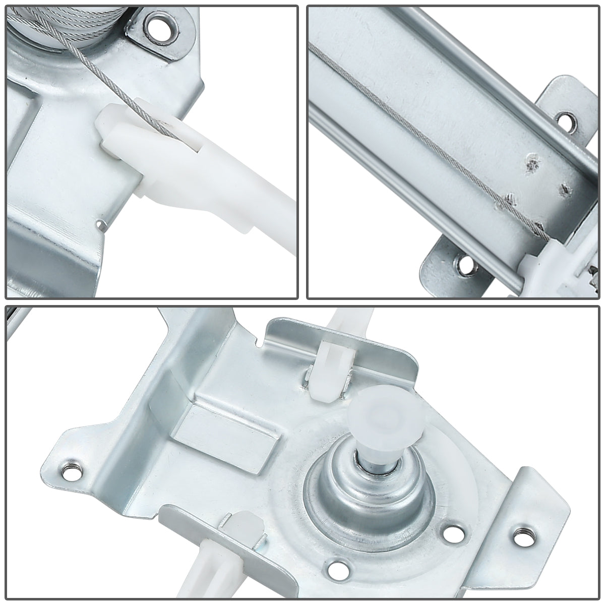 REGULADOR DE VENTANA WINDOW MOTORS & REGULATORS - METALLIC - 86-90 NISSAN SENTRA SEDAN / WAGON /86-90 NISSAN TSURU - METALLIC - BARE STEEL/PLASTIC