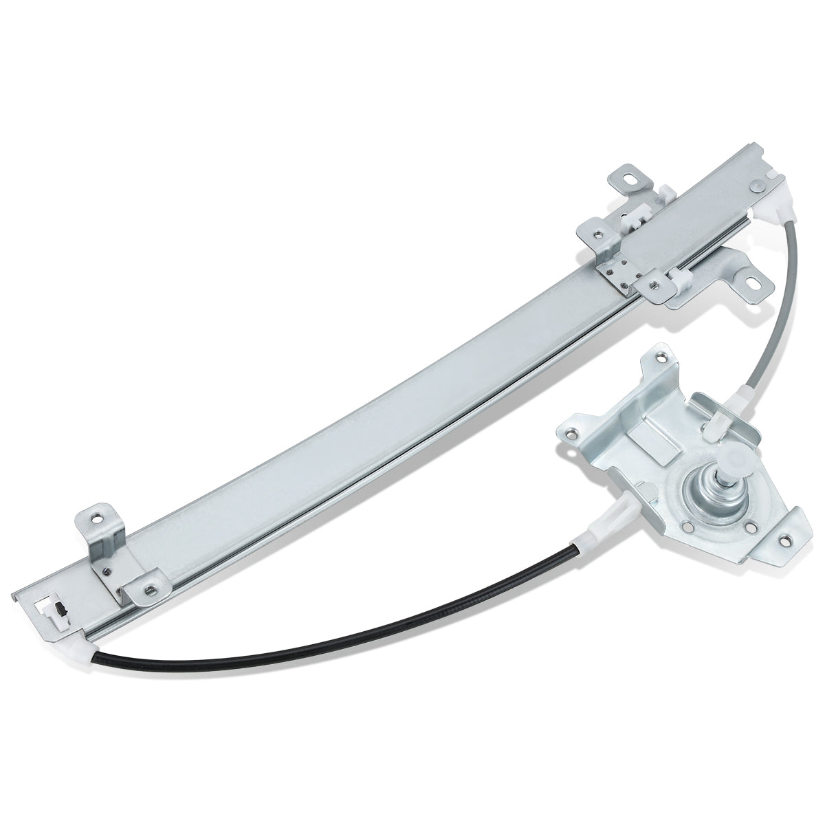 REGULADOR DE VENTANA WINDOW MOTORS & REGULATORS - METALLIC - 86-90 NISSAN SENTRA SEDAN / WAGON /86-90 NISSAN TSURU - METALLIC - BARE STEEL/PLASTIC