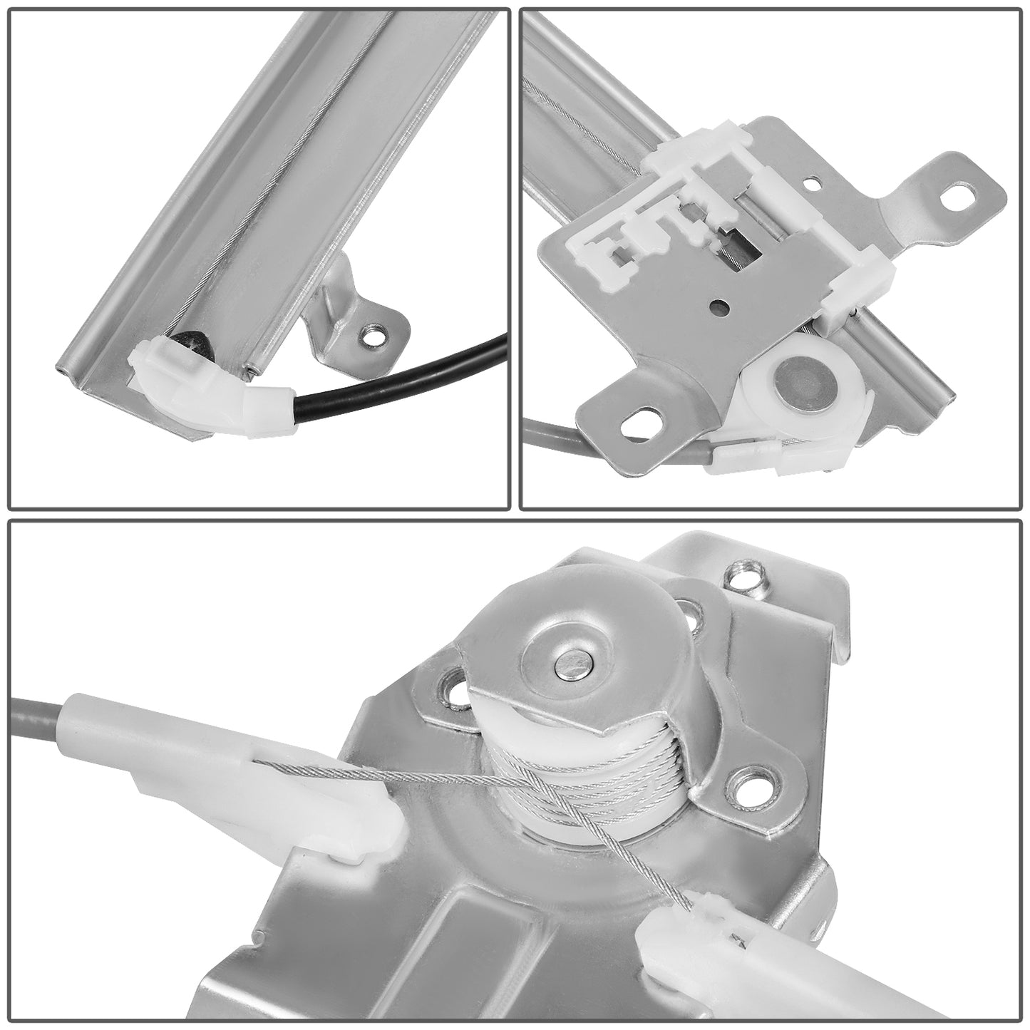 REGULADOR DE VENTANA WINDOW MOTORS & REGULATORS - METALLIC - 86-90 NISSAN SENTRA/86-90 NISSAN TSURU - METALLIC - BARE STEEL/PLASTIC