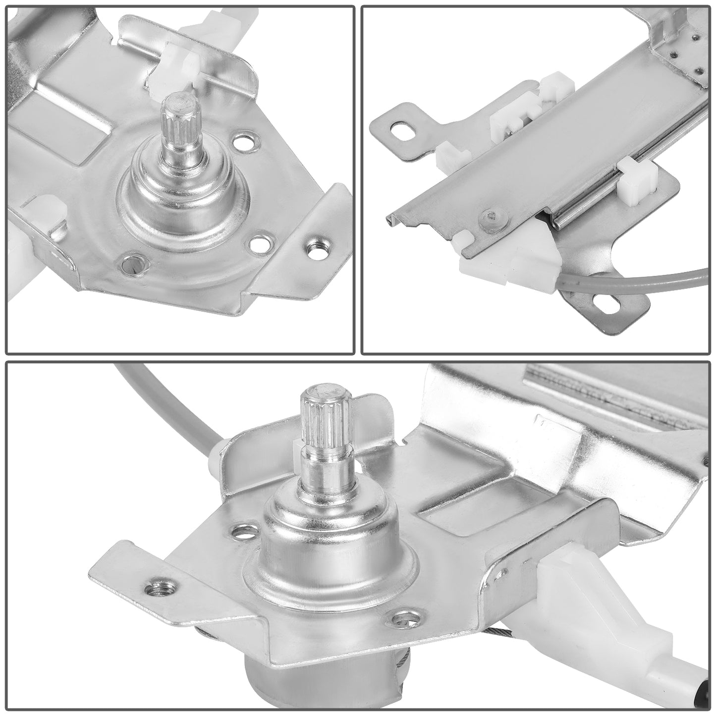 REGULADOR DE VENTANA WINDOW MOTORS & REGULATORS - METALLIC - 86-90 NISSAN SENTRA/86-90 NISSAN TSURU - METALLIC - BARE STEEL/PLASTIC