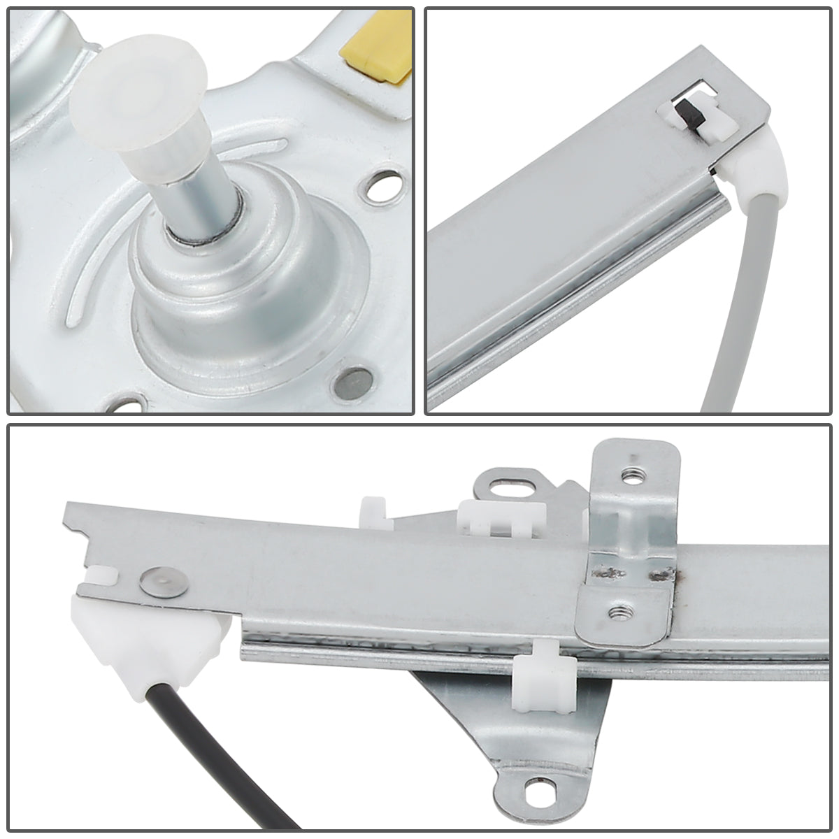 REGULADOR DE VENTANA WINDOW MOTORS & REGULATORS - METALLIC - 91-94 NISSAN SENTRA/91-12 NISSAN TSURU SEDAN / WAGON - METALLIC - BARE STEEL/PLASTIC