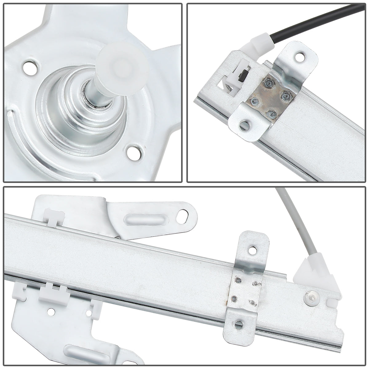REGULADOR DE VENTANA WINDOW MOTORS & REGULATORS - METALLIC - 91-94 NISSAN SENTRA/91-12 NISSAN TSURU SEDAN / WAGON - METALLIC - BARE STEEL/PLASTIC