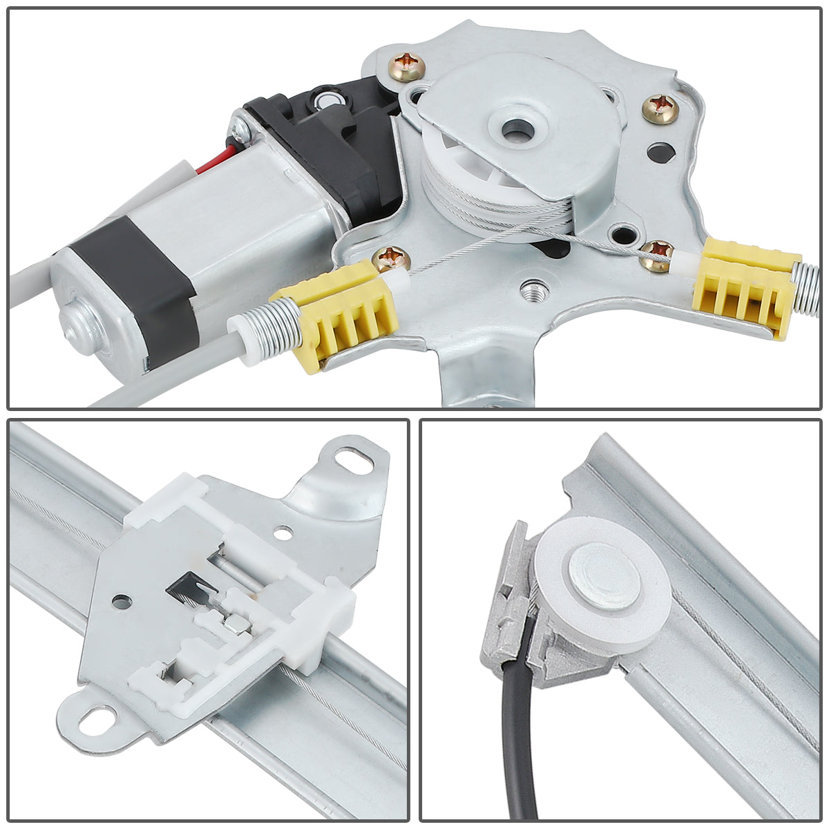 REGULADOR DE VENTANA WINDOW MOTORS & REGULATORS - METALLIC - 91-94 NISSAN SENTRA/94-12 NISSAN TSURU - METALLIC - BARE STEEL/PLASTIC