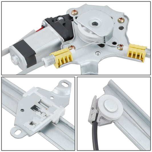 REGULADOR DE VENTANA WINDOW MOTORS & REGULATORS - METALLIC - 91-94 NISSAN SENTRA/94-12 NISSAN TSURU - METALLIC - BARE STEEL/PLASTIC