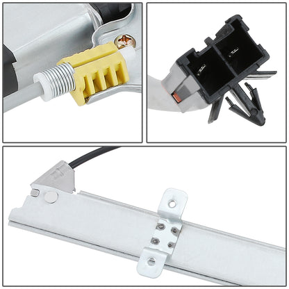 REGULADOR DE VENTANA WINDOW MOTORS & REGULATORS - METALLIC - 91-94 NISSAN SENTRA/94-12 NISSAN TSURU - METALLIC - BARE STEEL/PLASTIC