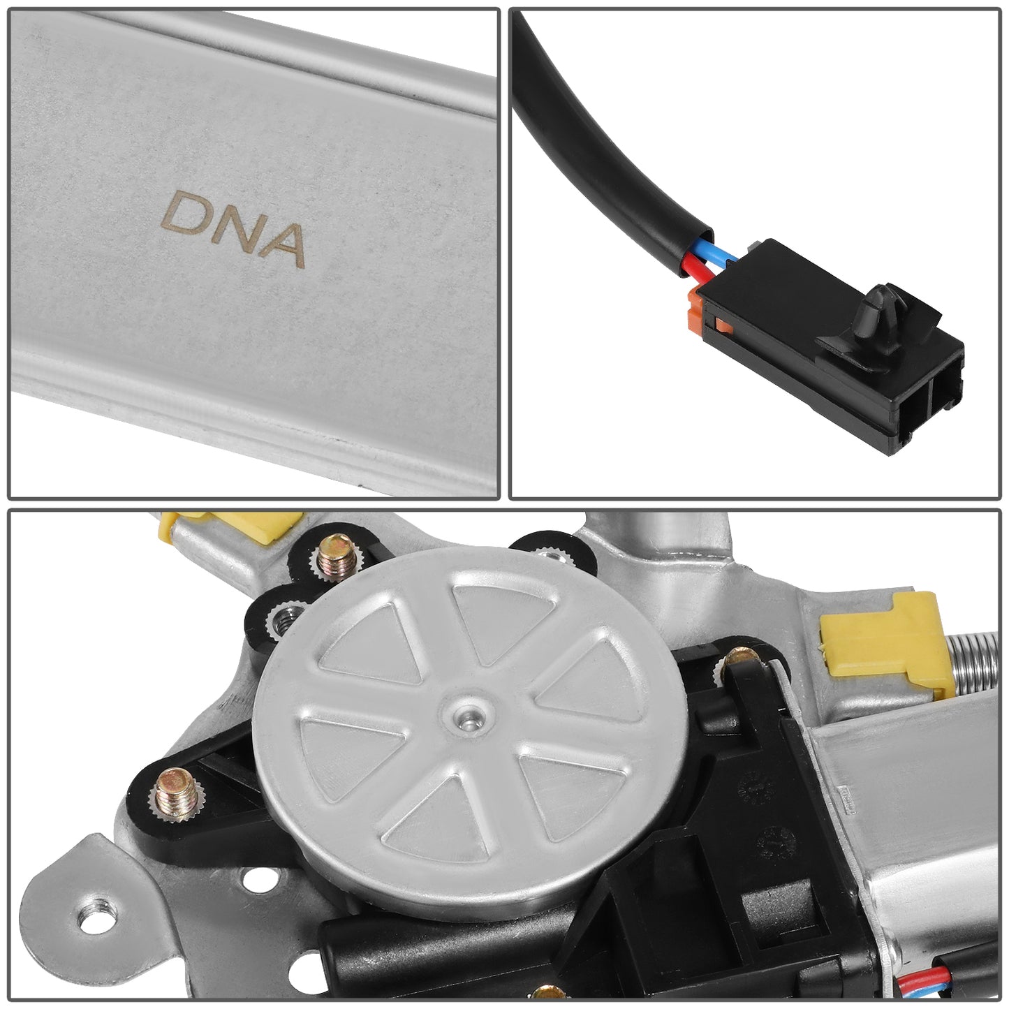 REGULADOR DE VENTANA WINDOW MOTORS & REGULATORS - METALLIC - 91-94 NISSAN SENTRA - METALLIC - BARE STEEL/PLASTIC