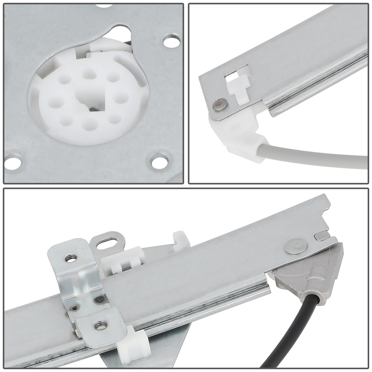 REGULADOR DE VENTANA WINDOW MOTORS & REGULATORS - METALLIC - 91-94 NISSAN SENTRA/94-12 NISSAN TSURU - METALLIC - BARE STEEL/PLASTIC