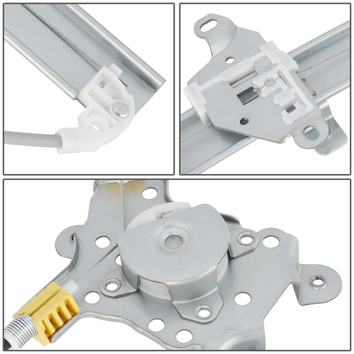 REGULADOR DE VENTANA WINDOW MOTORS & REGULATORS - METALLIC - 91-94 NISSAN SENTRA/94-12 NISSAN TSURU - METALLIC - BARE STEEL/PLASTIC