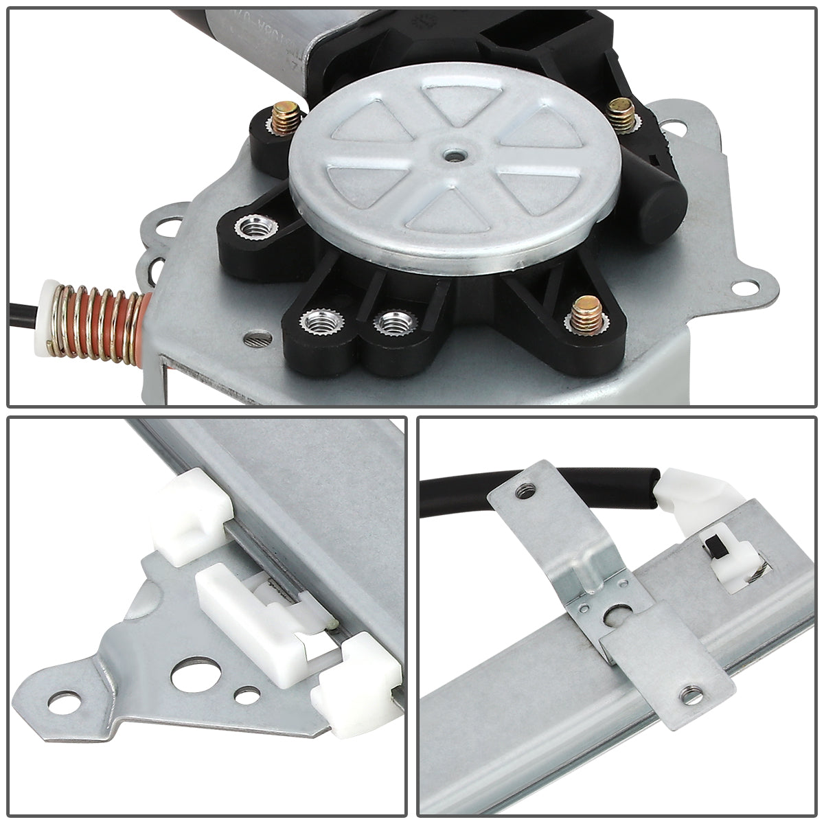 REGULADOR DE VENTANA WINDOW MOTORS & REGULATORS - METALLIC - 95-99 NISSAN SENTRA - METALLIC - BARE STEEL/PLASTIC