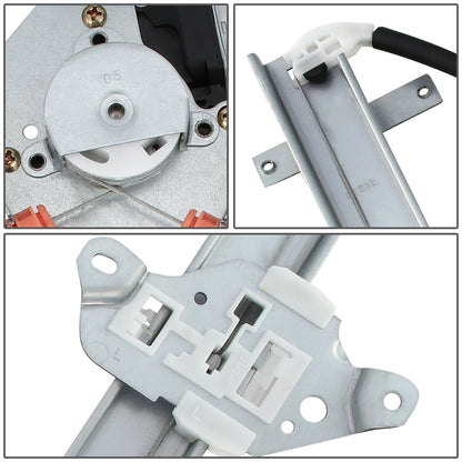 REGULADOR DE VENTANA WINDOW MOTORS & REGULATORS - METALLIC - 95-99 NISSAN SENTRA - METALLIC - BARE STEEL/PLASTIC