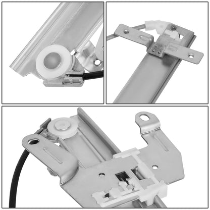 REGULADOR DE VENTANA WINDOW MOTORS & REGULATORS - METALLIC - 95-99 NISSAN SENTRA - METALLIC - BARE STEEL/PLASTIC