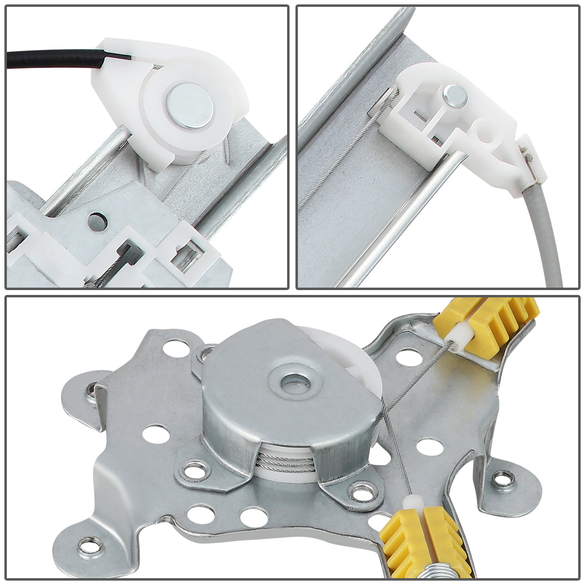 REGULADOR DE VENTANA WINDOW MOTORS & REGULATORS - METALLIC - 00-06 NISSAN SENTRA - METALLIC - BARE STEEL/PLASTIC