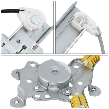 REGULADOR DE VENTANA WINDOW MOTORS & REGULATORS - METALLIC - 00-06 NISSAN SENTRA - METALLIC - BARE STEEL/PLASTIC