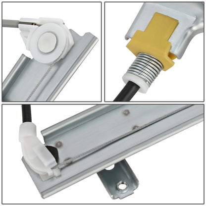 REGULADOR DE VENTANA WINDOW MOTORS & REGULATORS - METALLIC - 86-94 NISSAN D21/87-95 NISSAN PATHFINDER/95-97 NISSAN PICKUP - METALLIC - BARE STEEL/PLASTIC