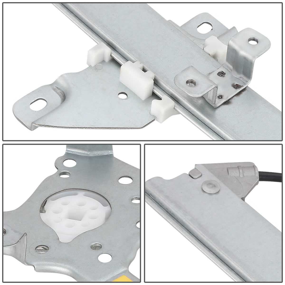 REGULADOR DE VENTANA WINDOW MOTORS & REGULATORS - METALLIC - 97-03 INFINITI QX4/96-04 NISSAN PATHFINDER - METALLIC - BARE STEEL/PLASTIC