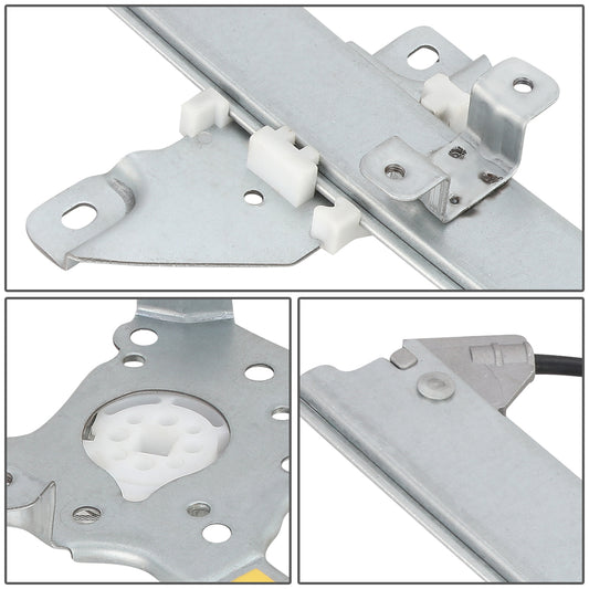 REGULADOR DE VENTANA WINDOW MOTORS & REGULATORS - METALLIC - 97-03 INFINITI QX4/96-04 NISSAN PATHFINDER - METALLIC - BARE STEEL/PLASTIC