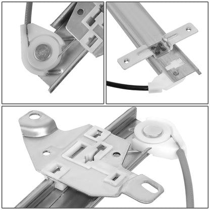 REGULADOR DE VENTANA WINDOW MOTORS & REGULATORS - METALLIC - 97-03 INFINITI QX4/96-04 NISSAN PATHFINDER - METALLIC - BARE STEEL/PLASTIC