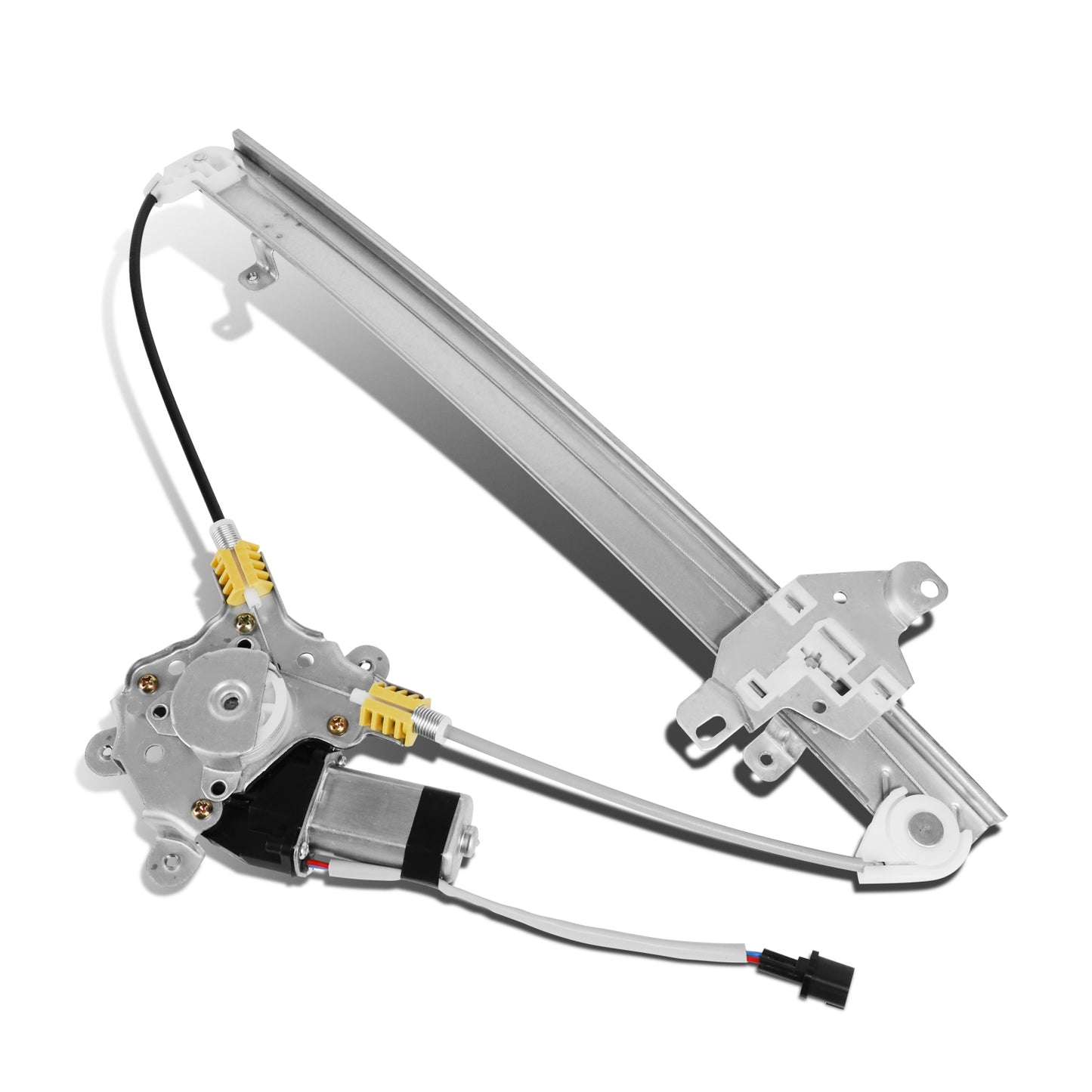 REGULADOR DE VENTANA WINDOW MOTORS & REGULATORS - METALLIC - 05-16 NISSAN FRONTIER/05-07 NISSAN PATHFINDER/05-15 NISSAN XTERRA/09-10 SUZUKI EQUATOR - FITS MODELS WITH 2-PIN CONNECTOR - METALLIC - BARE STEEL/PLASTIC