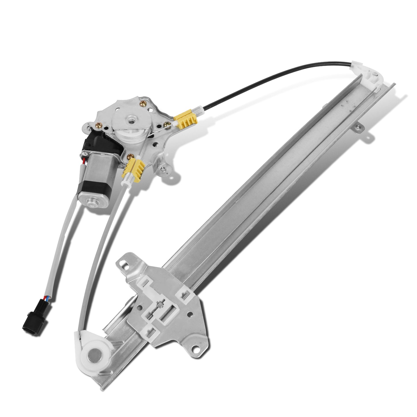 REGULADOR DE VENTANA WINDOW MOTORS & REGULATORS - METALLIC - 05-16 NISSAN FRONTIER/05-07 NISSAN PATHFINDER/05-15 NISSAN XTERRA/09-10 SUZUKI EQUATOR - FITS MODELS WITH 2-PIN CONNECTOR - METALLIC - BARE STEEL/PLASTIC