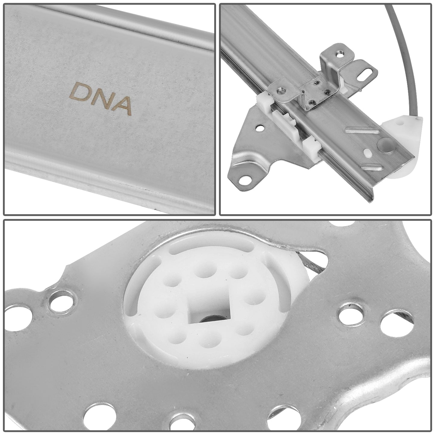 REGULADOR DE VENTANA WINDOW MOTORS & REGULATORS - METALLIC - 05-16 NISSAN FRONTIER/05-12 NISSAN PATHFINDER/05-15 NISSAN XTERRA/09-12 SUZUKI EQUATOR - METALLIC - BARE STEEL/PLASTIC