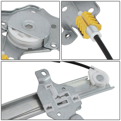 REGULADOR DE VENTANA WINDOW MOTORS & REGULATORS - METALLIC - 98-01 NISSAN ALTIMA - METALLIC - BARE STEEL/PLASTIC