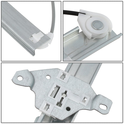 REGULADOR DE VENTANA WINDOW MOTORS & REGULATORS - METALLIC - 98-01 NISSAN ALTIMA - METALLIC - BARE STEEL/PLASTIC
