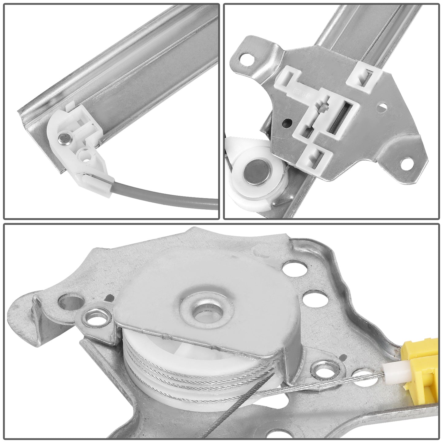 REGULADOR DE VENTANA WINDOW MOTORS & REGULATORS - METALLIC - 98-01 NISSAN ALTIMA - METALLIC - BARE STEEL/PLASTIC