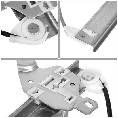 REGULADOR DE VENTANA WINDOW MOTORS & REGULATORS - METALLIC - 98-01 NISSAN ALTIMA - METALLIC - BARE STEEL/PLASTIC