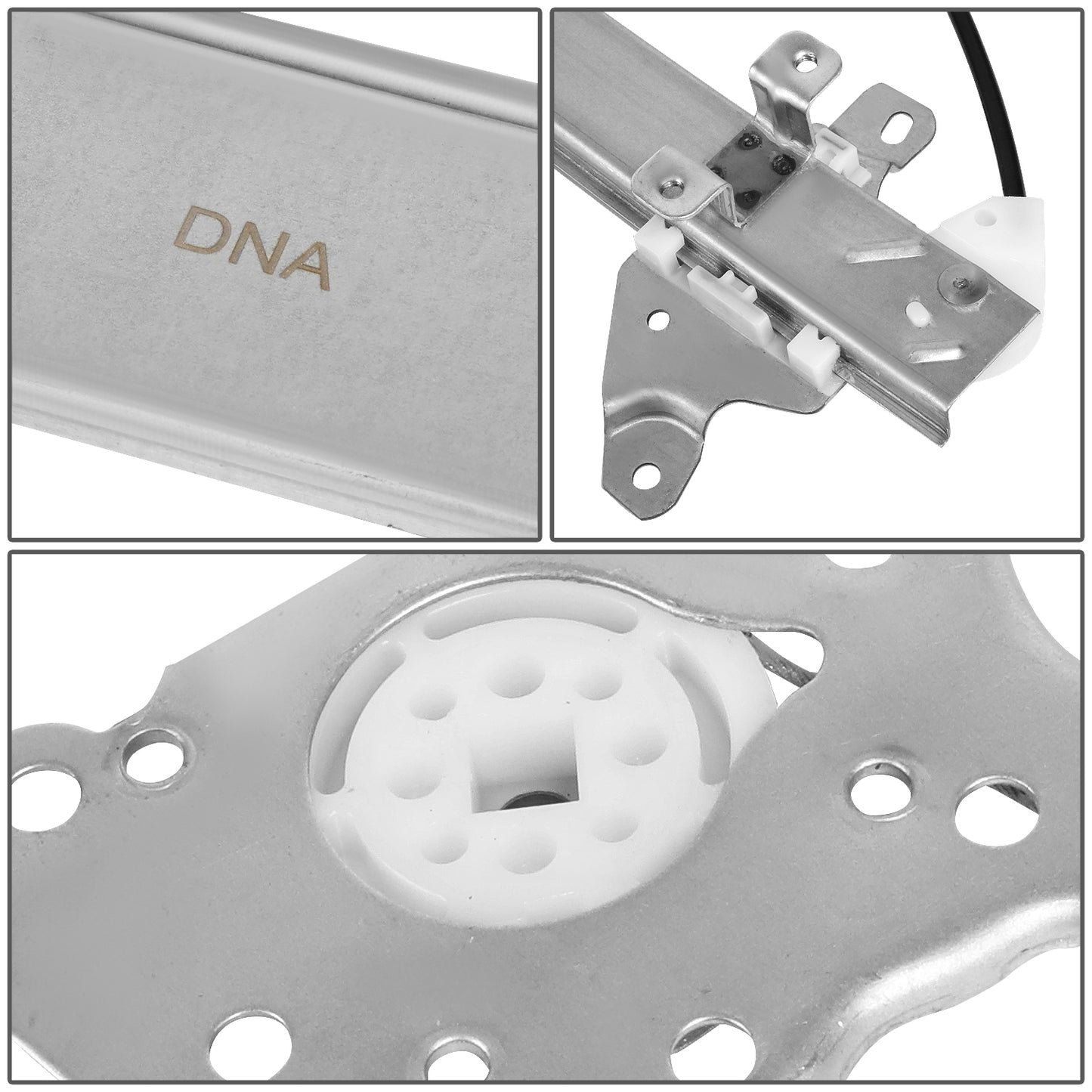 REGULADOR DE VENTANA WINDOW MOTORS & REGULATORS - METALLIC - 98-01 NISSAN ALTIMA - METALLIC - BARE STEEL/PLASTIC