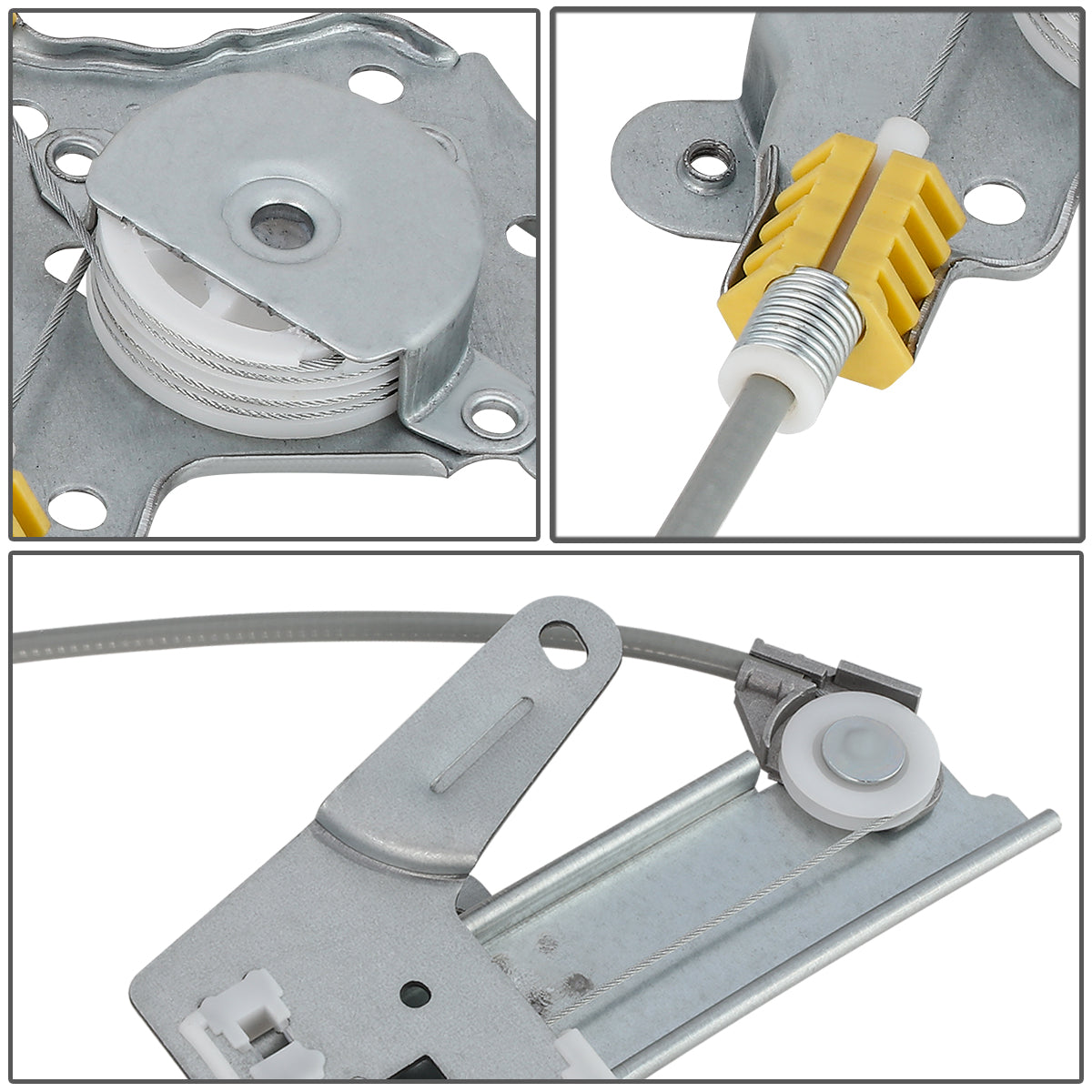 REGULADOR DE VENTANA WINDOW MOTORS & REGULATORS - METALLIC - 02-06 NISSAN ALTIMA - METALLIC - BARE STEEL/PLASTIC