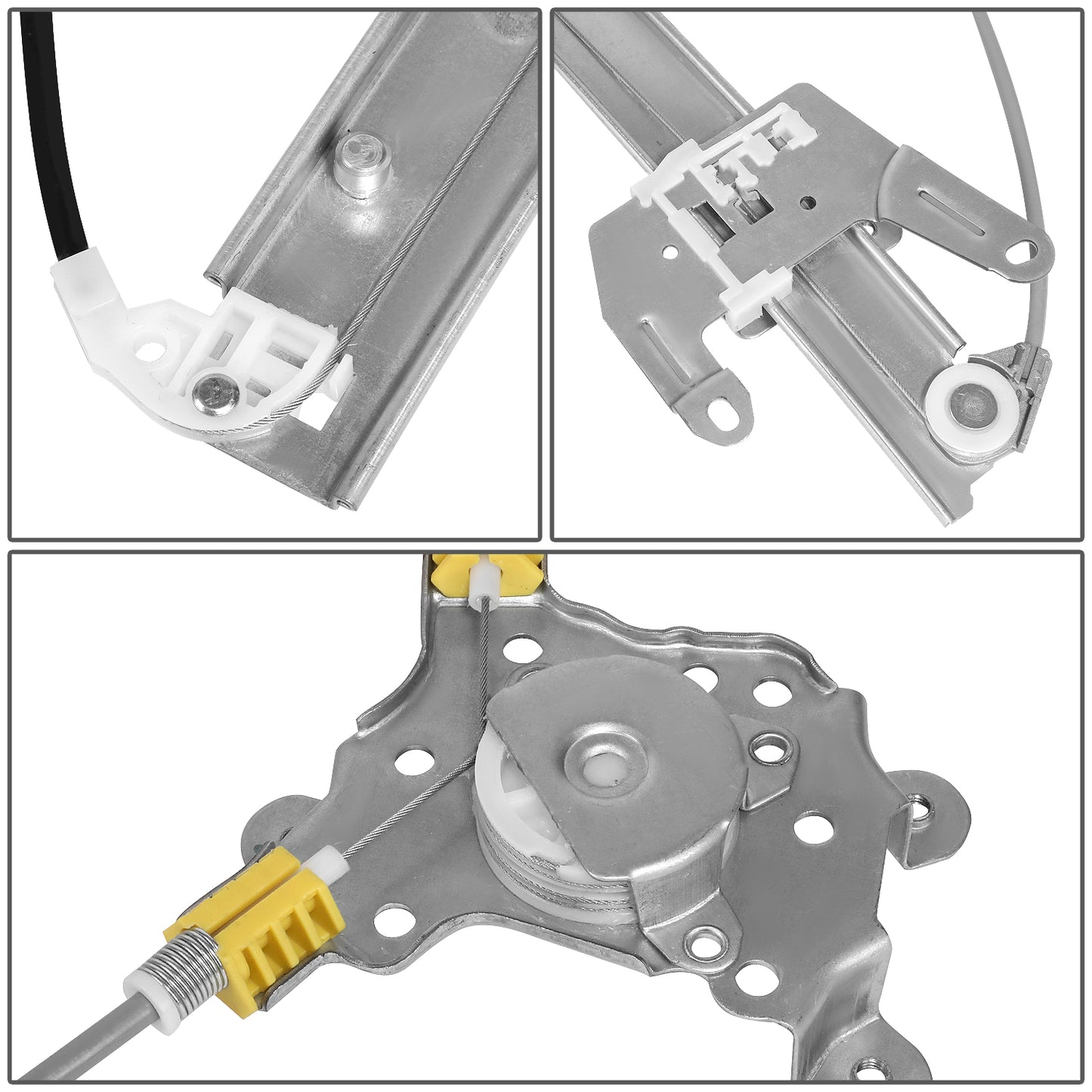 REGULADOR DE VENTANA WINDOW MOTORS & REGULATORS - METALLIC - 02-06 NISSAN ALTIMA - METALLIC - BARE STEEL/PLASTIC