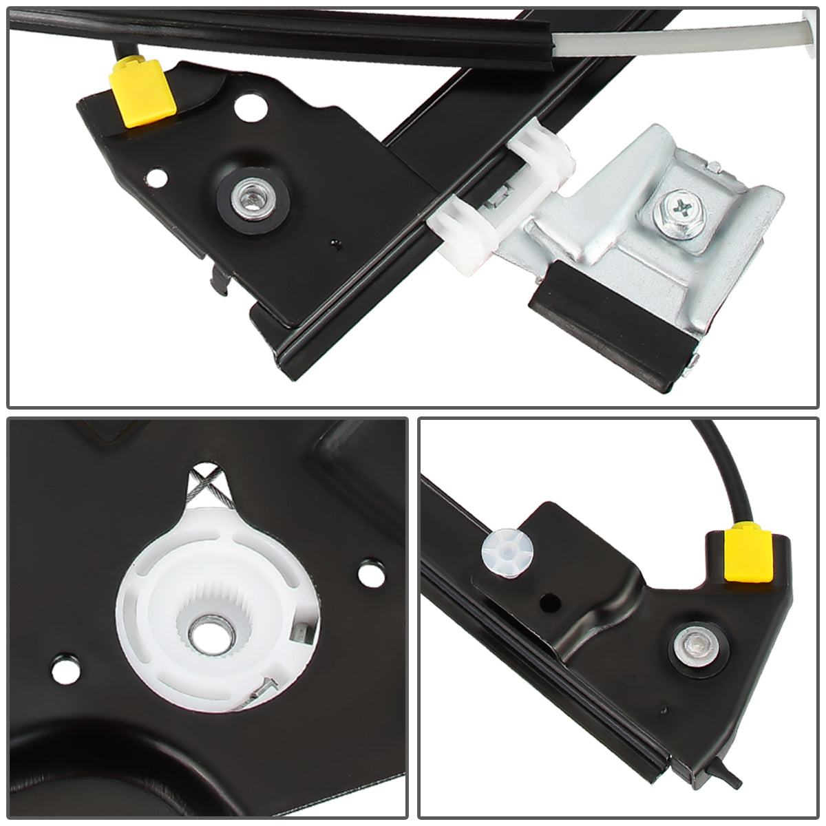 REGULADOR DE VENTANA WINDOW MOTORS & REGULATORS - METALLIC - 03-07 SAAB 9-3 - METALLIC - BARE STEEL/PLASTIC