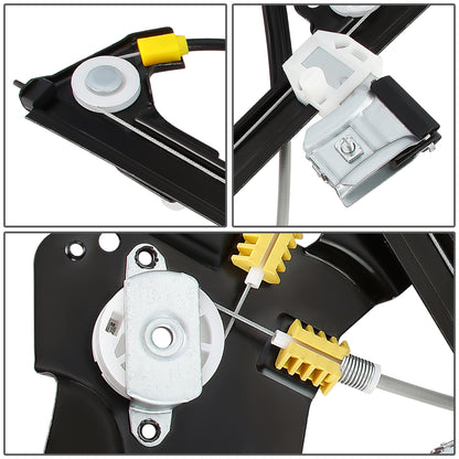 REGULADOR DE VENTANA WINDOW MOTORS & REGULATORS - METALLIC - 03-07 SAAB 9-3 - METALLIC - BARE STEEL/PLASTIC