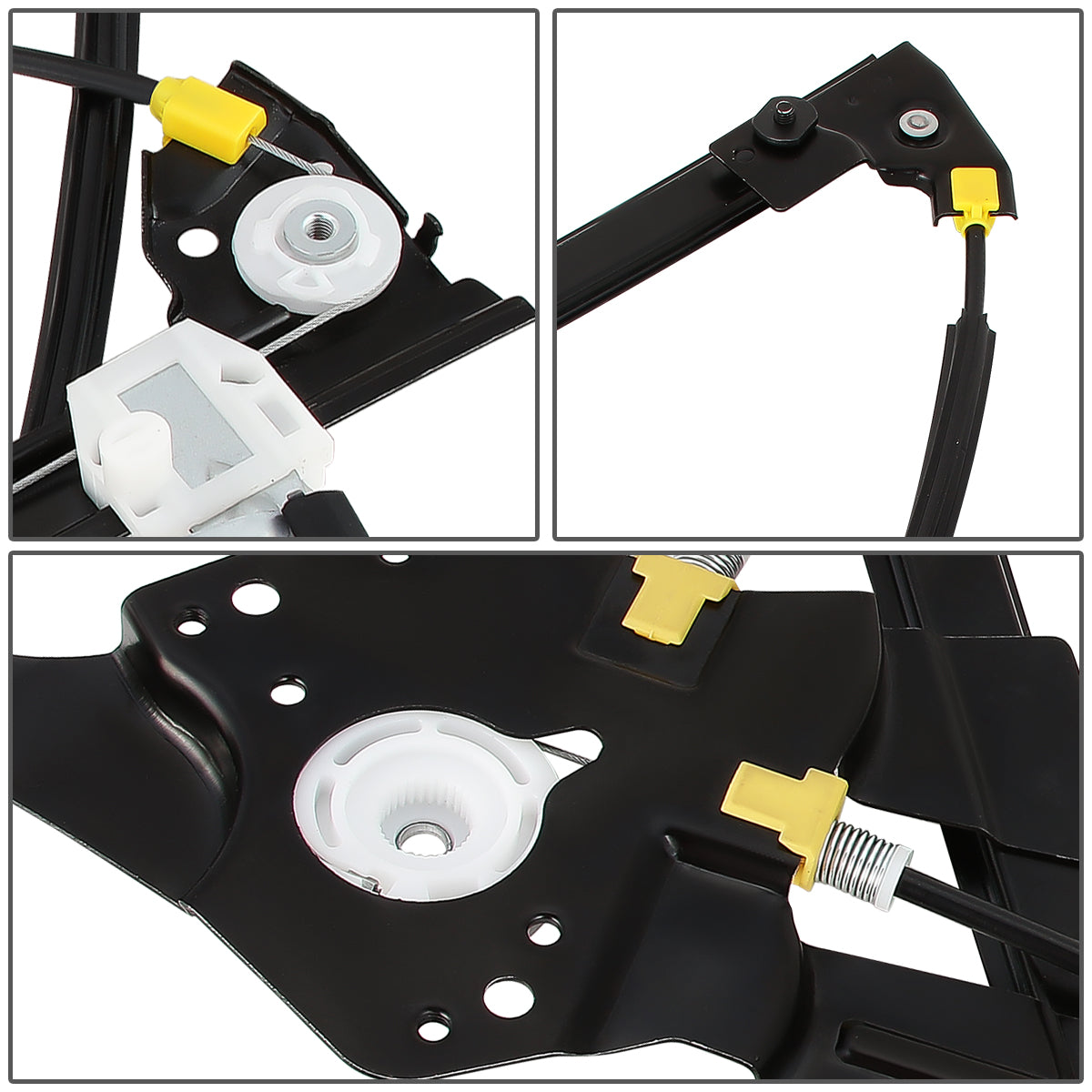 REGULADOR DE VENTANA WINDOW MOTORS & REGULATORS - METALLIC - 03-07 SAAB 9-3 - METALLIC - BARE STEEL/PLASTIC