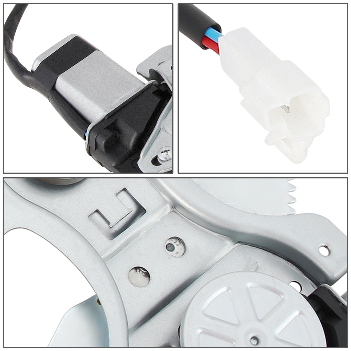 REGULADOR DE VENTANA WINDOW MOTORS & REGULATORS - METALLIC - 98-03 TOYOTA SIENNA - METALLIC - BARE STEEL/PLASTIC