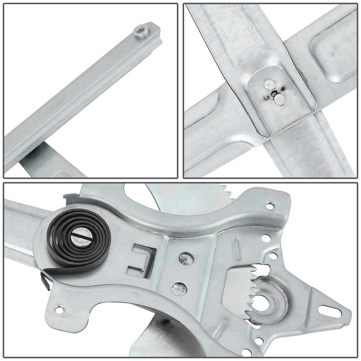 REGULADOR DE VENTANA WINDOW MOTORS & REGULATORS - METALLIC - 98-03 TOYOTA SIENNA - METALLIC - BARE STEEL/PLASTIC