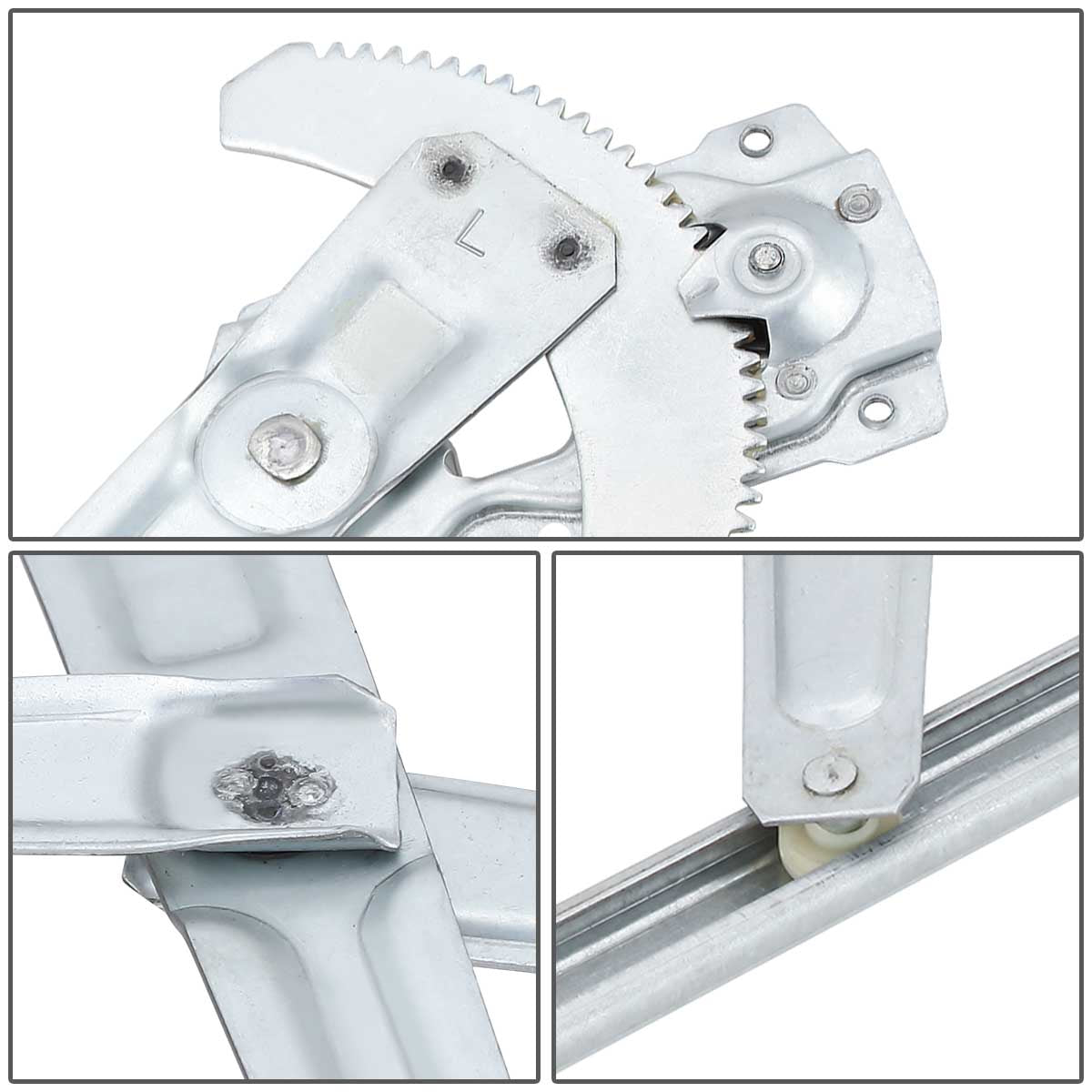 REGULADOR DE VENTANA WINDOW MOTORS & REGULATORS - METALLIC - 88-92 TOYOTA COROLLA SEDAN / WAGON - METALLIC - BARE STEEL/PLASTIC