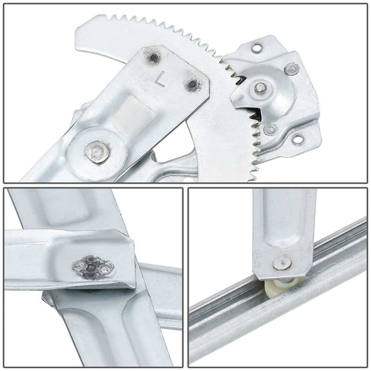 REGULADOR DE VENTANA WINDOW MOTORS & REGULATORS - METALLIC - 88-92 TOYOTA COROLLA SEDAN / WAGON - METALLIC - BARE STEEL/PLASTIC